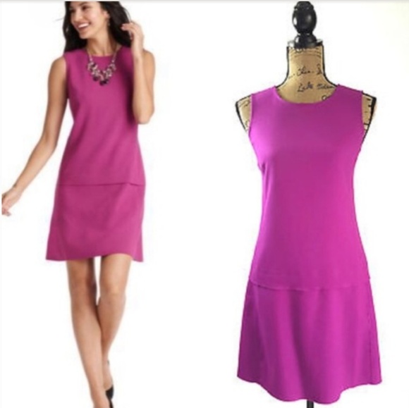 LOFT Dresses & Skirts - Ann Taylor LOFT Magenta Drop Waist Cocktail Dress